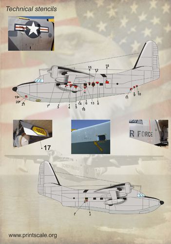 Print Scale PSL72136 1:72 Grumman HU-16 Albatross