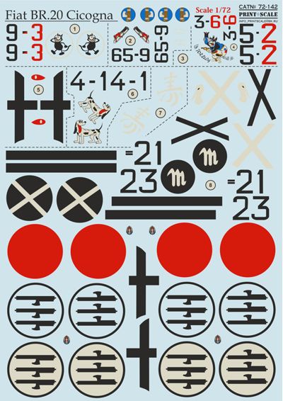 Print Scale PSL72142 1:72 Fiat BR.20 Cicogna 1