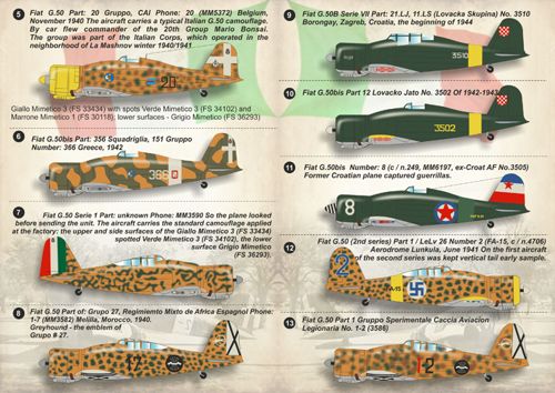 Print Scale PSL72144 1:72 Fiat G.50 Freccia 1