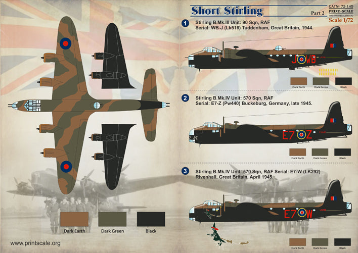 Print Scale PSL72145 1:72 Short Stirling Part 2 1