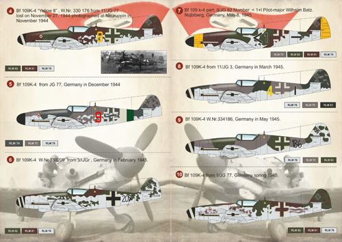 Print Scale PSL72146 1:72 Messerschmitt Bf-109K 1