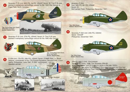 Print Scale PSL72148 1:72 Seversky P-35 1