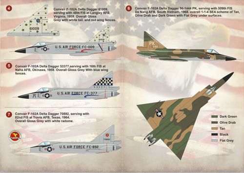 Print Scale PSL72150 1:72 Convair F-102A Delta Dagger Part 2 1