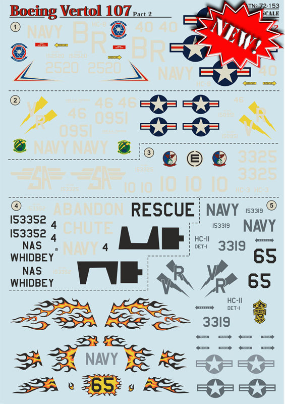 Print Scale PSL72153 1:72 Boeing Vertol 107 Part 2 1
