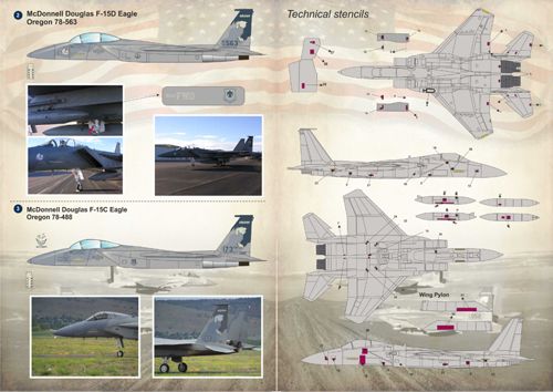 Print Scale PSL72158 1:72 McDonnell F-15C/F-15D Eagle Oregon ANG 1