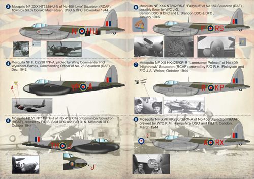 Print Scale PSL72159 1:72 DH Mosquito Multi-Variant RCAF/RAF/RAAF