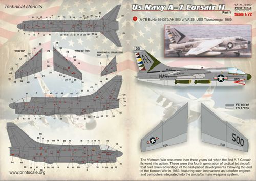 Print Scale PSL72160 1:72 LTV A-7 Corsair II Part-1