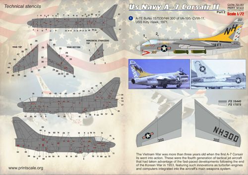 Print Scale PSL72161 1:72 LTV A-7E Corsair II Part 2