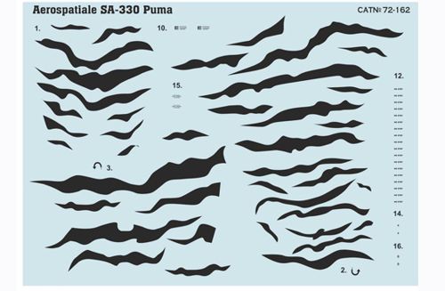 Print Scale PSL72162 1:72 Aerospatiale SA.330 Puma 1