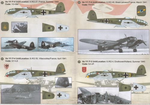 Print Scale PSL72163 1:72 Heinkel He-111P-1, He 111P-2, He 111P-4 & He 111P-6