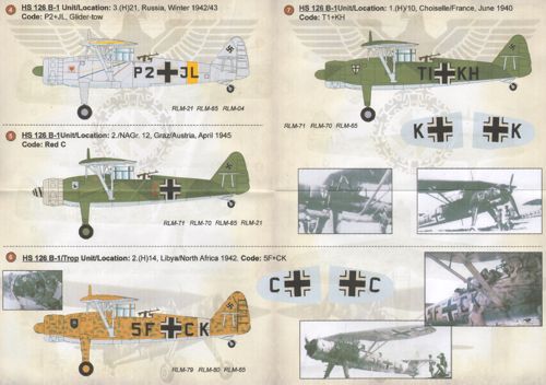 Print Scale PSL72164 1:72 Henschel Hs-126A-1/Hs-126B-1 [Hs-126B-2]