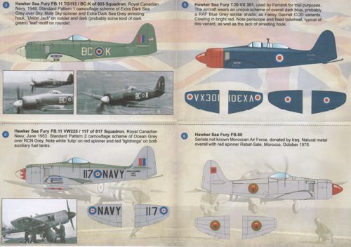 Print Scale PSL72165 1:72 Hawker Sea Fury FB.11 /FB.X