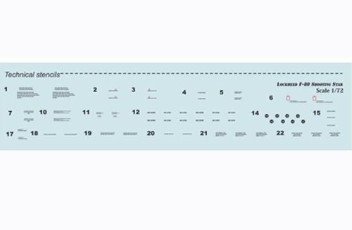 Print Scale PSL72168 1:72 Lockheed F-80C Shooting Star