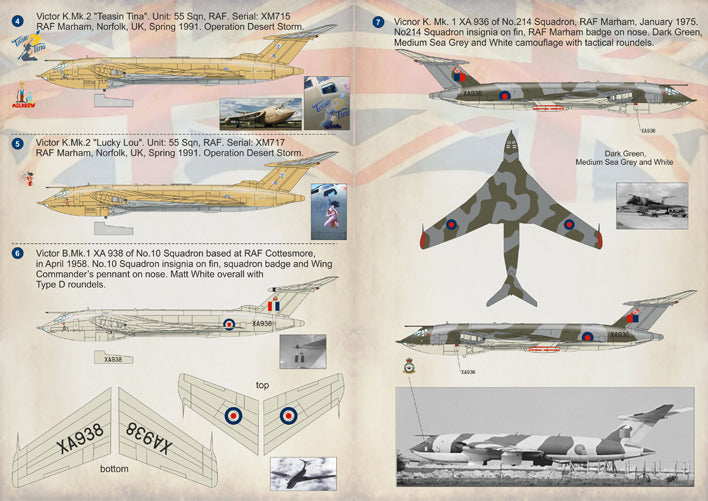 Print Scale PSL72187 1:72 Handley-Page Victor Double sheet