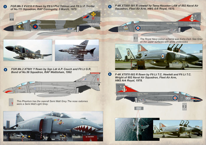 Print Scale PSL72188 1:72 McDonnell F-4 PHANTOM II of the RAF & FAA