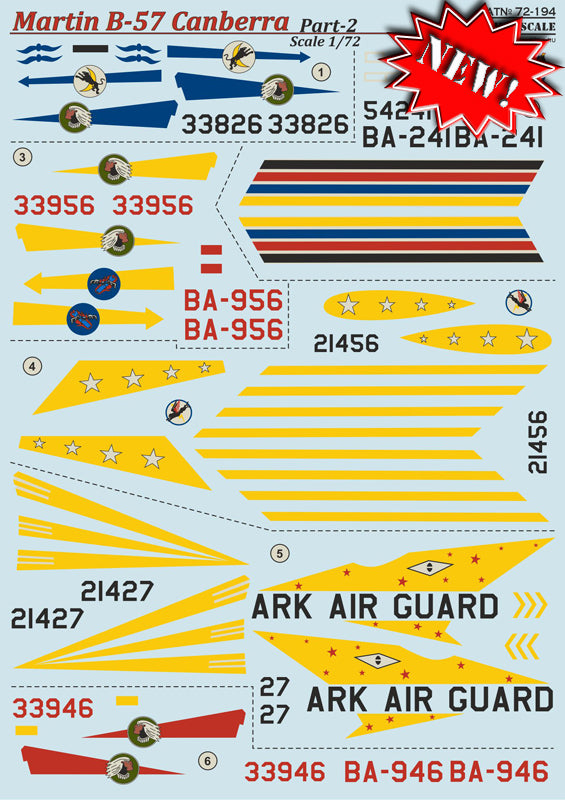 Print Scale PSL72194 1:72 Martin B-57 Canberra Part-2