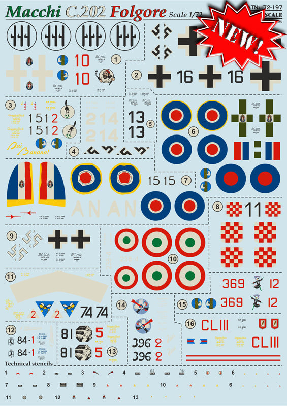 Print Scale PSL72197 1:72 Macchi C.202 Folgore