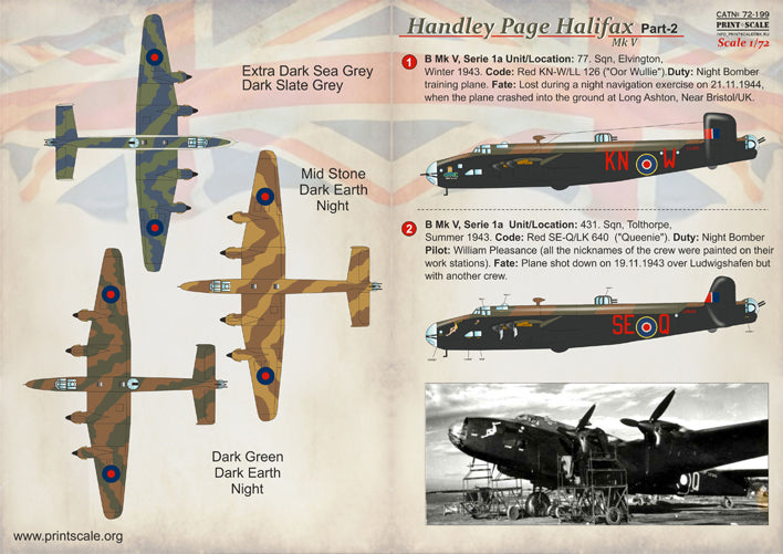 Print Scale PSL72199 1:72 Handley-Page Halifax Part 2