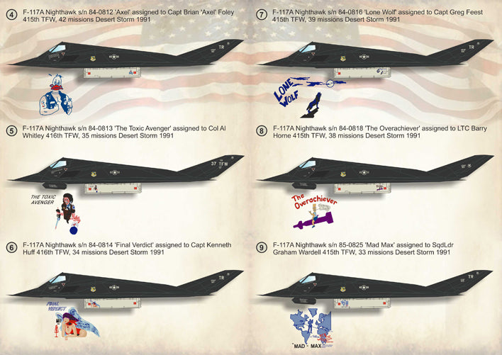 Print Scale PSL72223 1:72 Lockheed F-117A Nighthawk