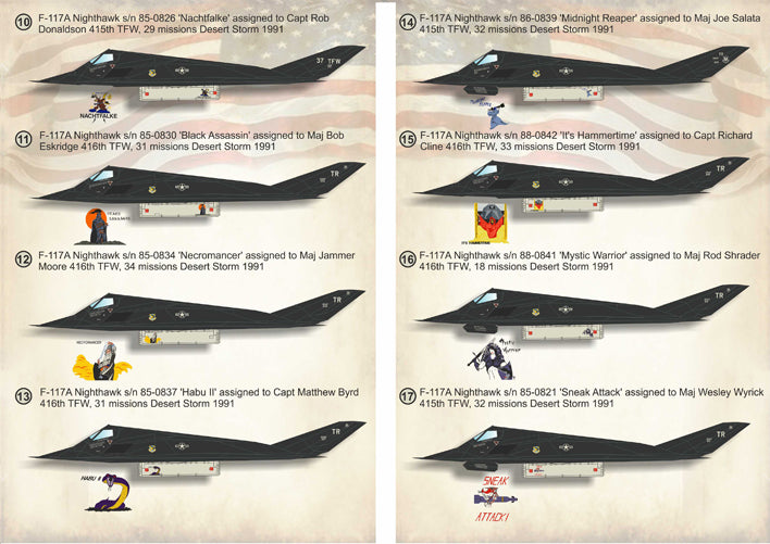 Print Scale PSL72223 1:72 Lockheed F-117A Nighthawk