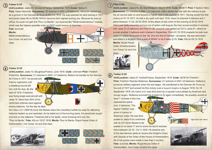 Print Scale PSL72227 1:72 Balloon-Busting Aces of WW I Part 1