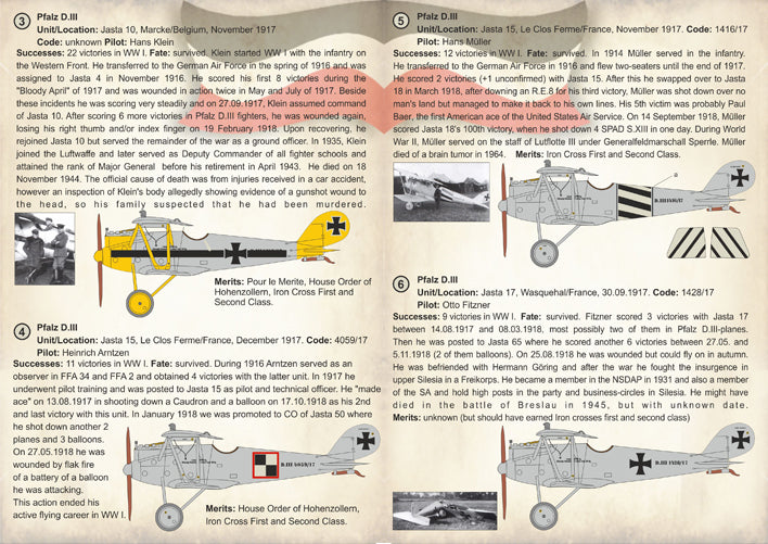 Print Scale PSL72237 1:72 Pfalz D.III Aces of WWI