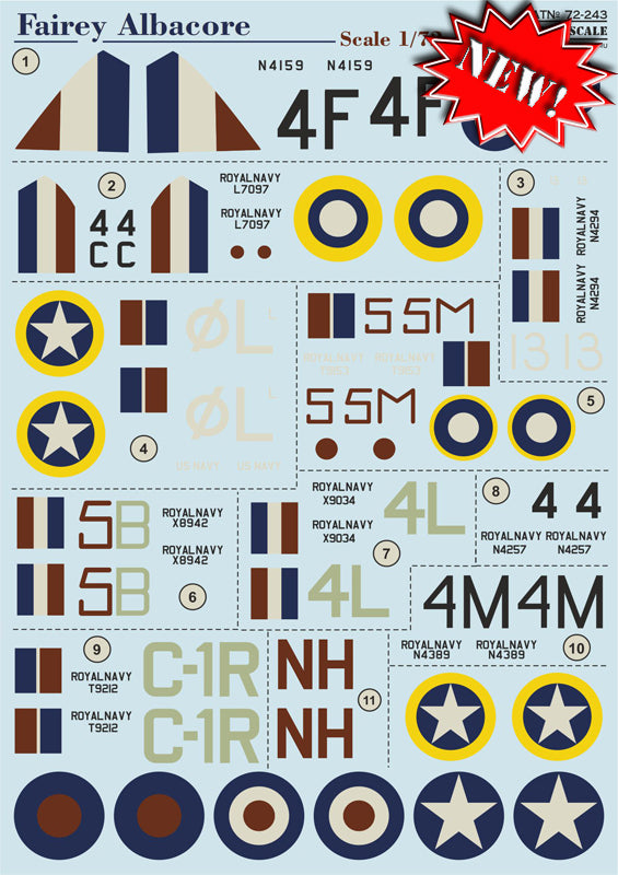 Print Scale PSL72243 1:72 Fairey Albacore Mk.I