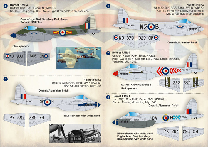 Print Scale PSL72244 1:72 de Havilland DH-103 Hornet [Mk.1 Mk.3 Mk.21]