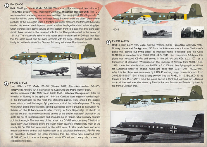 Print Scale PSL72250 1:72 Fw-200 Condor C-4/C-5/C-8 Decal Sheets