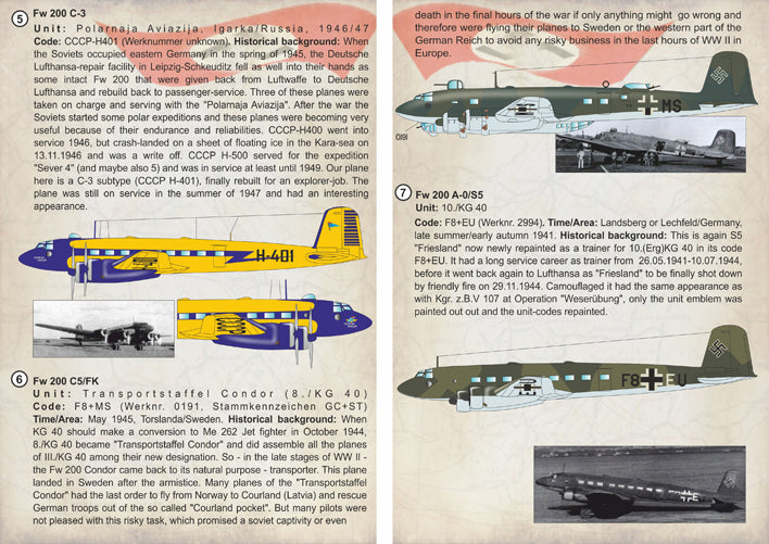 Print Scale PSL72250 1:72 Fw-200 Condor C-4/C-5/C-8 Decal Sheets
