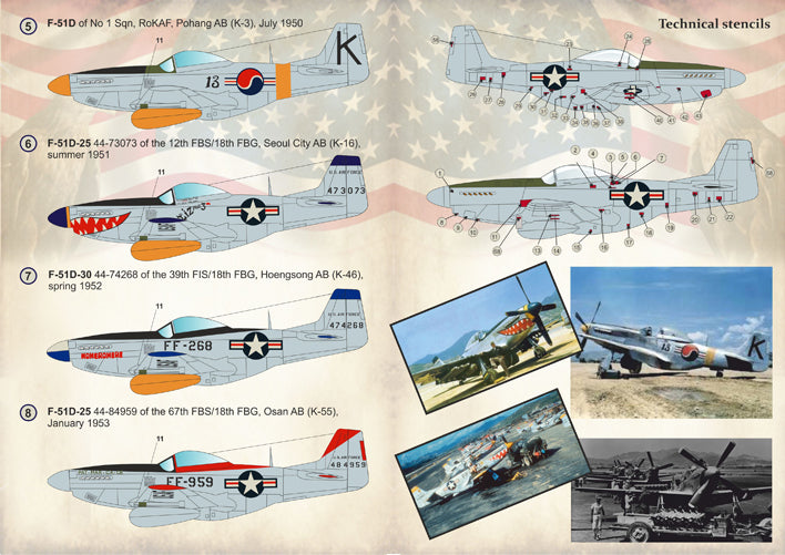 Print Scale PSL72261 1:72 North-American F-51 Mustang Korean War