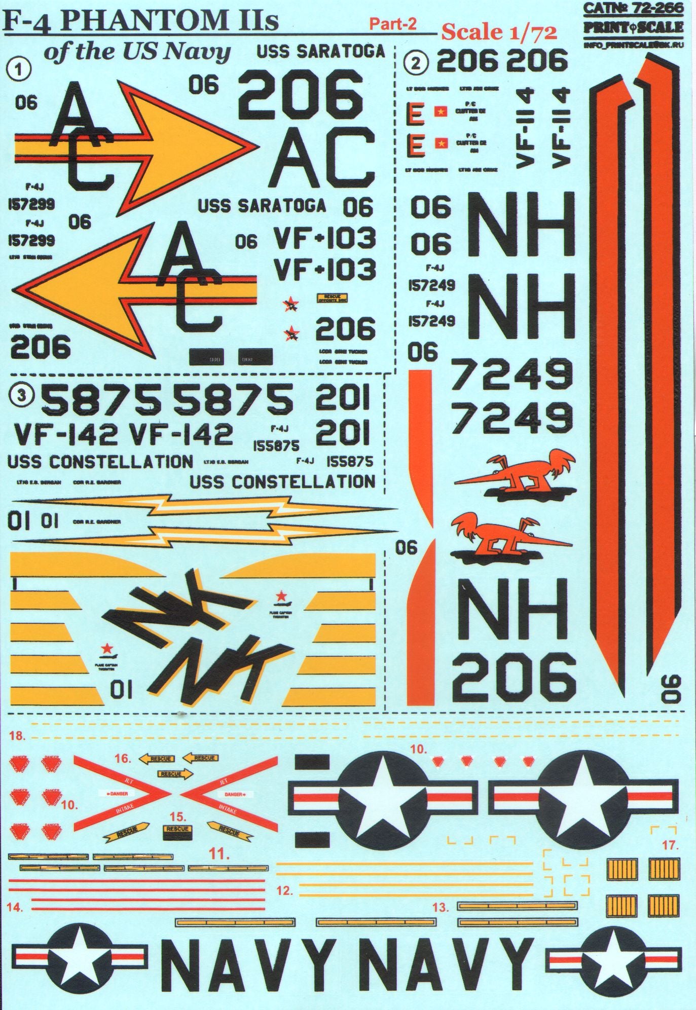 Print Scale PSL72266 1:72 McDonnell F-4J Phantom II Part 2