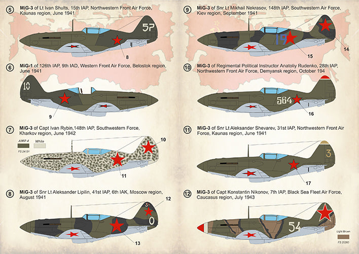Print Scale PSL72283 1:72 Mikoyan MiG-3 Aces of World War 2