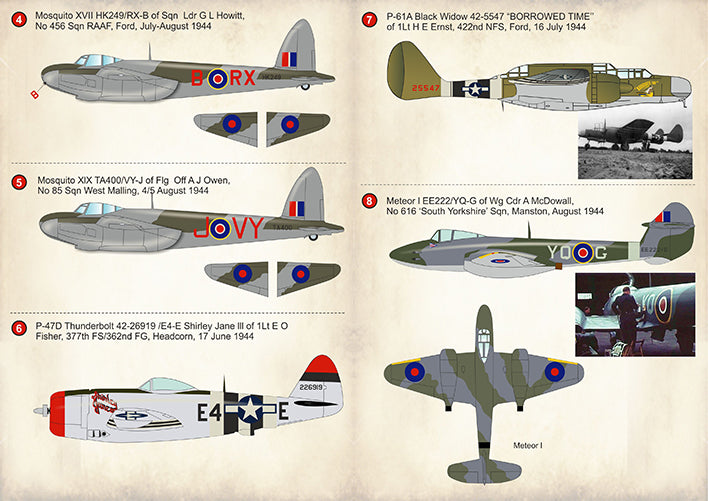 Print Scale PSL72288 1:72 V-1 Flying Bomb Killer Aces Part 4 Decals