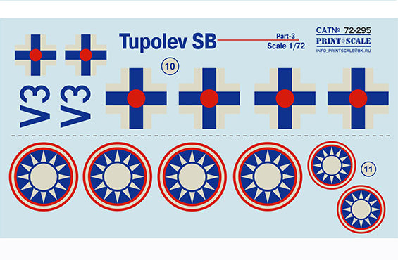 Print Scale PSL72295 1:72 Tupolev SB/B.71 Part-3/ 72-295 / 1