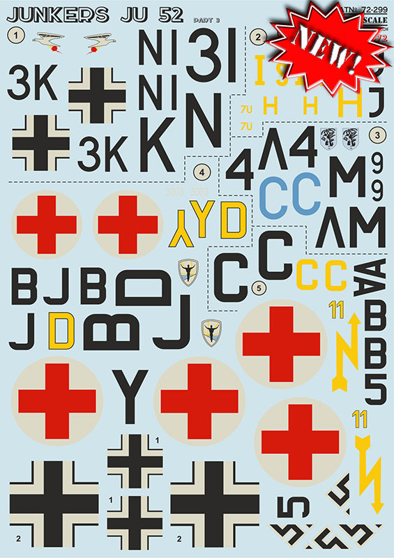 Print Scale PSL72299 1:72 Junkers Ju-52/3m Part 4