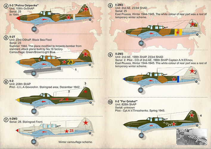 Print Scale PSL72306 1:72 Ilyushin Il-2/Il-2M3/Il-2T
