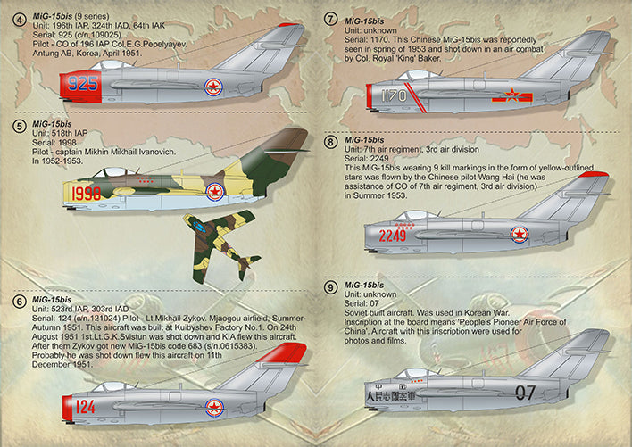 Print Scale PSL72307 1:72 Mikoyan MiG-15 in Korean War