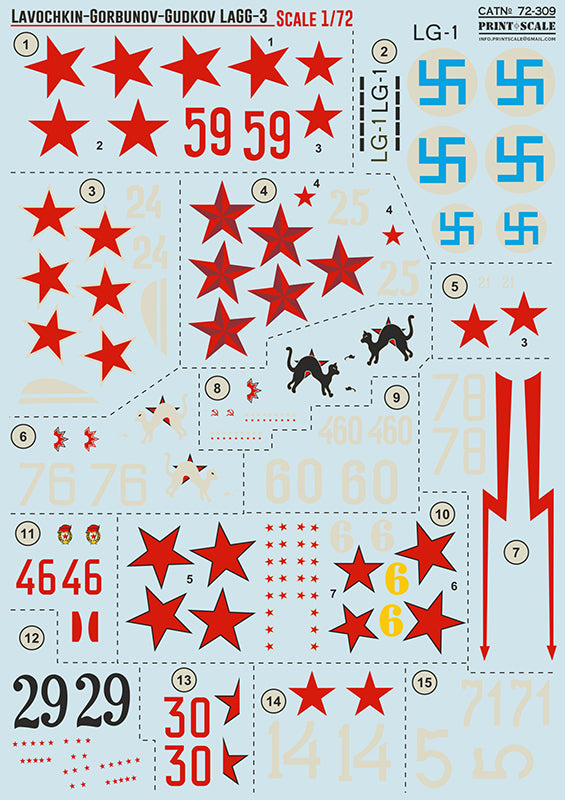 Print Scale PSL72309 1:72 Lavochkin LaGG-3
