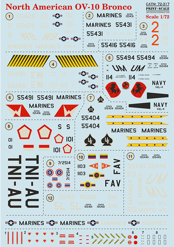 Print Scale PSL72317 1:72 North-American/Rockwell OV-10 Bronco 1