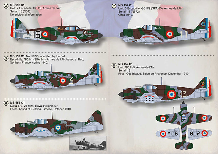 Print Scale PSL72320 1:72 Marcel-Bloch MB.151C.1/MB.152 1