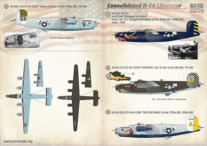 Print Scale PSL72324 1:72 Consolidated B-24 Liberator 1