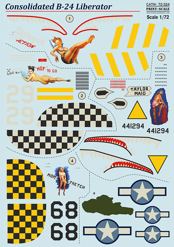 Print Scale PSL72324 1:72 Consolidated B-24 Liberator 1