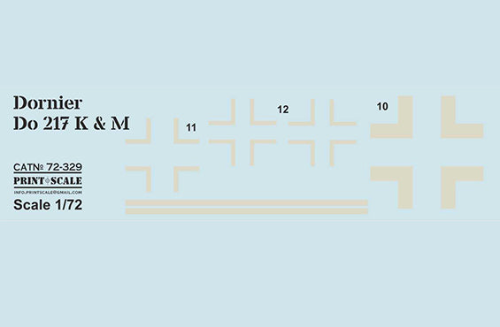 Print Scale PSL72329 1:72 Dornier Do-217K & Do-217M 1