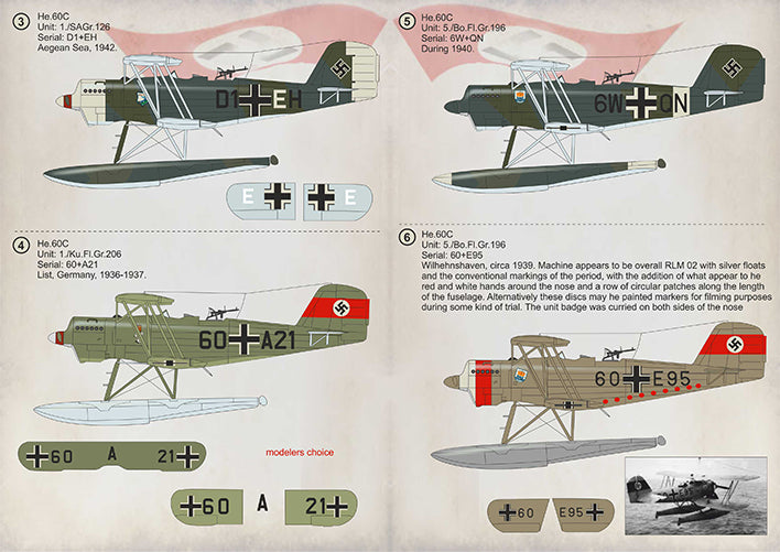 Print Scale PSL72330 1:72 Heinkel He-60 Part-1 1