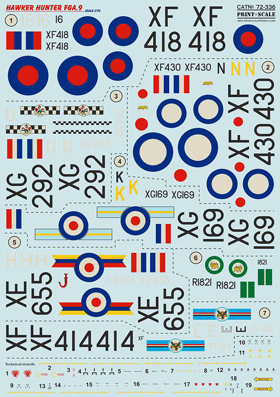 Print Scale PSL72336 1:72 Hawker Hunter FGA.9 1