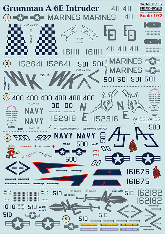 Print Scale PSL72337 1:72 Grumman A-6 Intruder