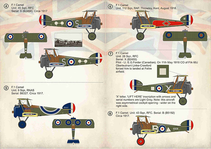 Print Scale PSL72340 1:72 Sopwith Camel Part-1 1