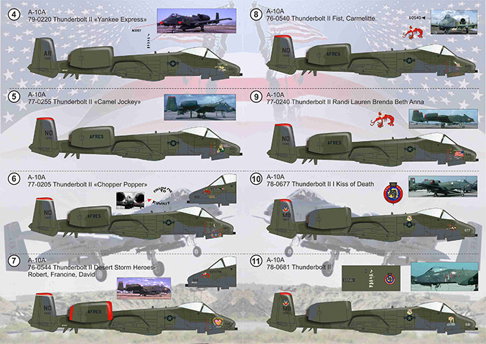 Print Scale PSL72347 1:72 Fairchild A-10 Thunderbolt II Desert Storm 1
