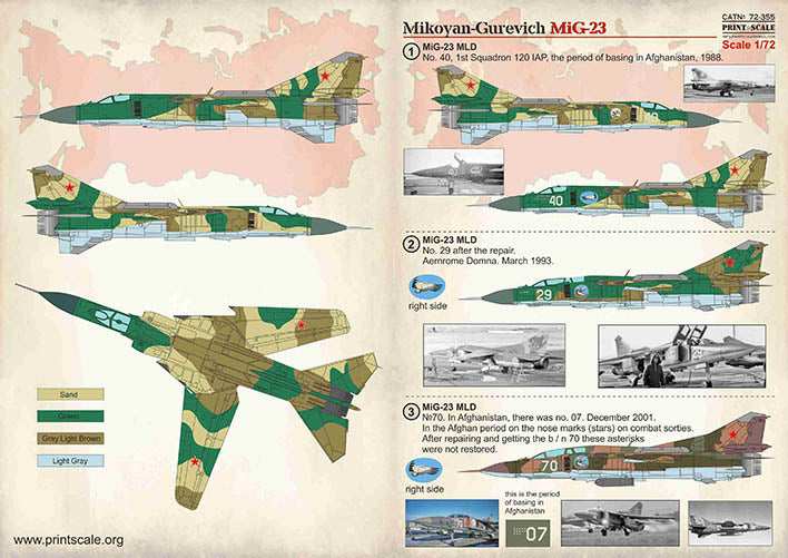 Print Scale PSL72355 1:72 Mikoyan-Gurevich MiG-23 1